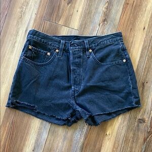 Classic Black Denim Women's Shorts